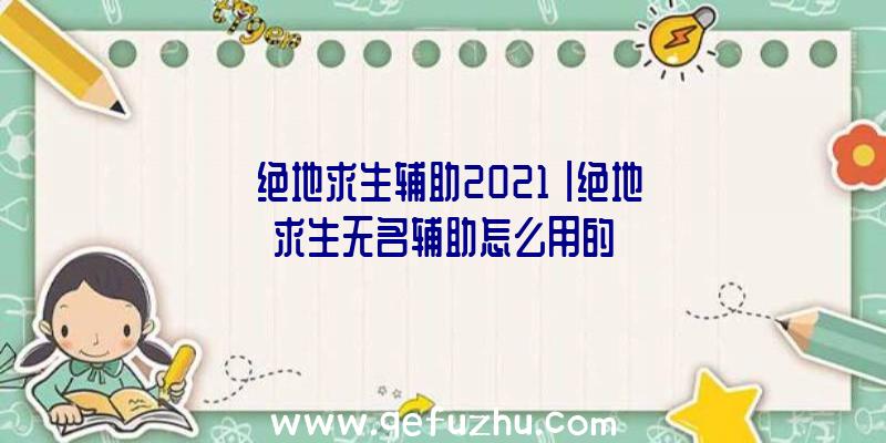 「绝地求生辅助2021」|绝地求生无名辅助怎么用的